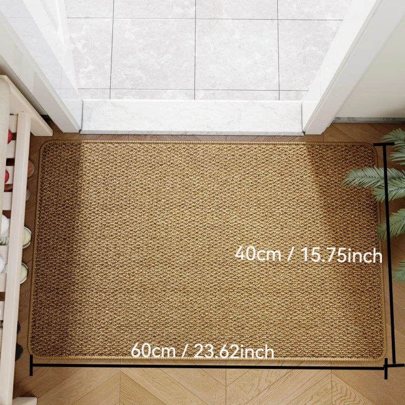 Durable Faux Jute Outdoor Doormat | Stylish Entrance Rug-Orizon Depot