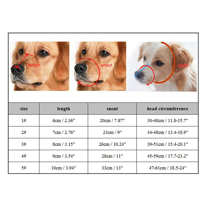 Adjustable Silicone Dog Muzzle – Comfortable Fit for All Dog Sizes-Orizon Depot