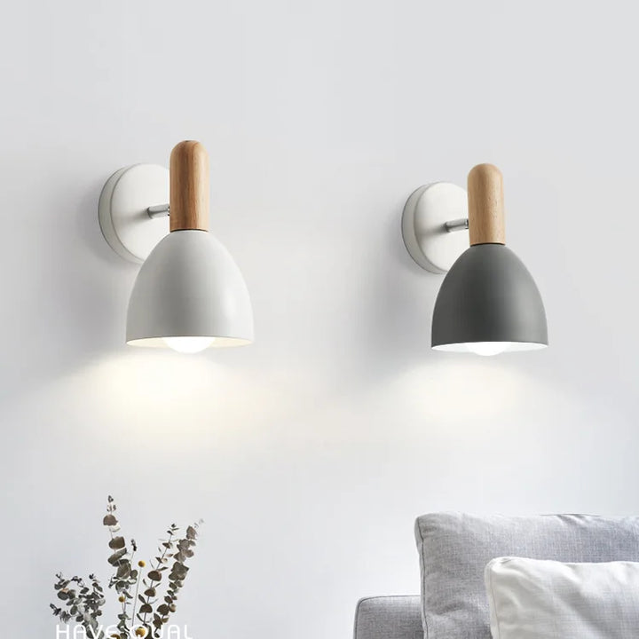 Adjustable Wooden Wall Lamp | Stylish Bedside Lighting Solution