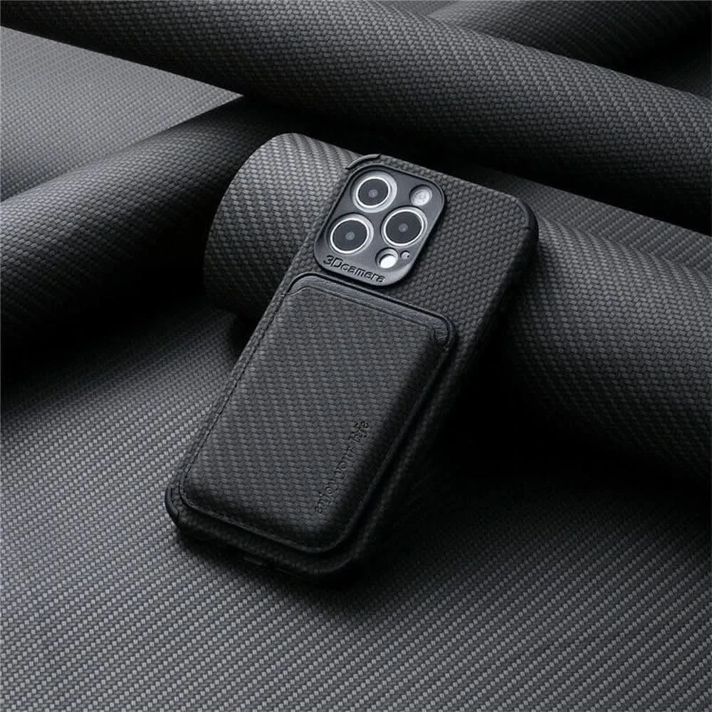 MagSafe Wallet Phone Case with Carbon Fiber Protection-Orizon Depot