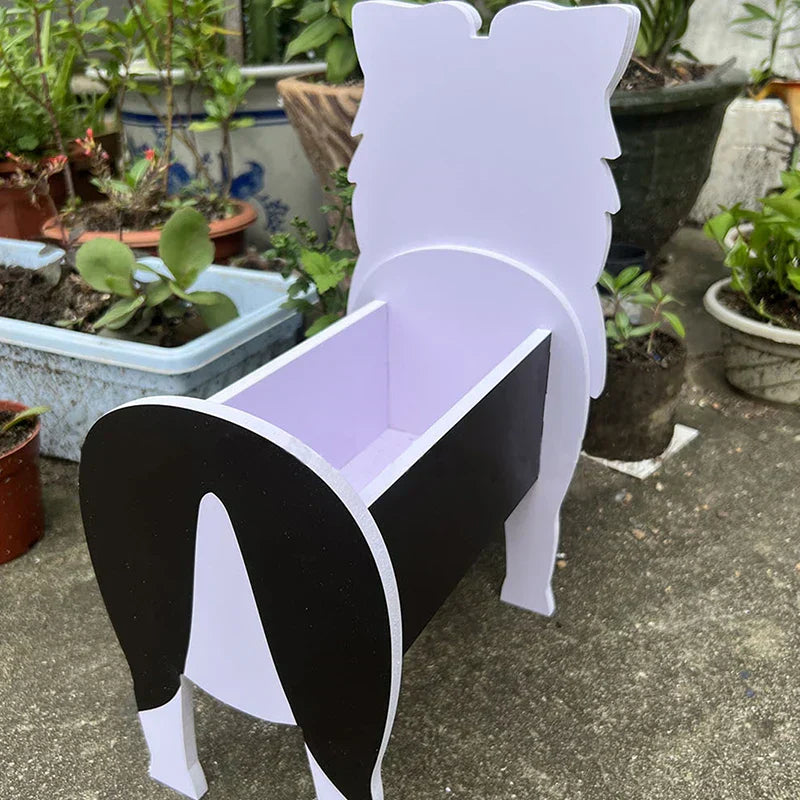 Dog Plant Container - Pawsome Flower Pot for Various Breeds-Orizon Depot