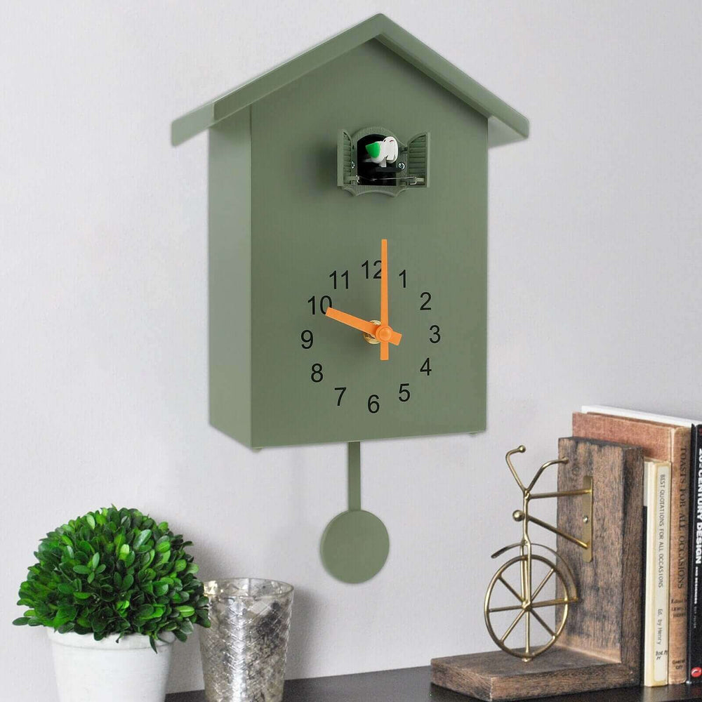 Contemporary Quartz Cuckoo Wall Clock for Modern Decor-Orizon Depot