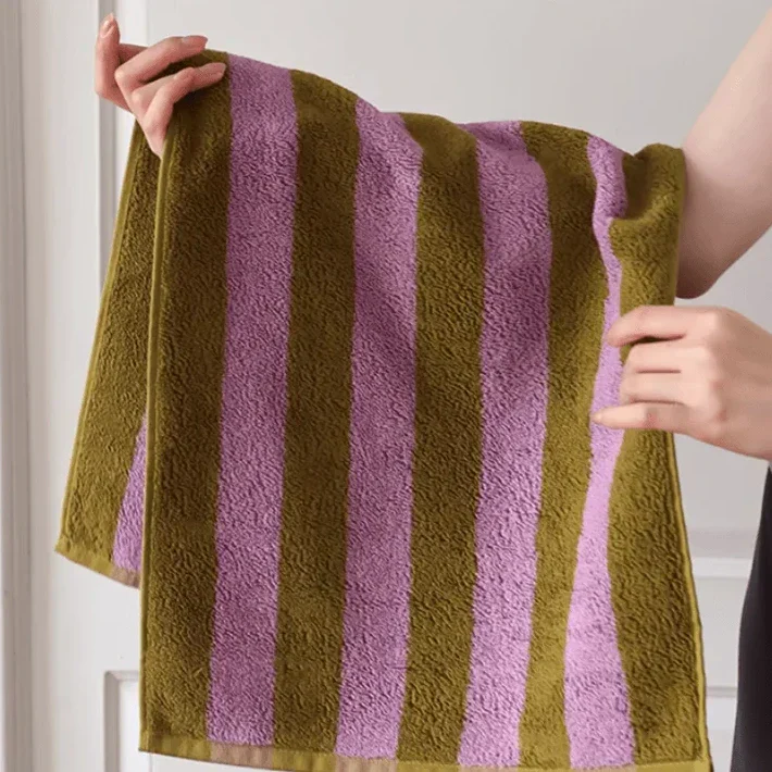Retro Stripes Chunky Towel for Stylish Bathing and Beach Use-Orizon Depot
