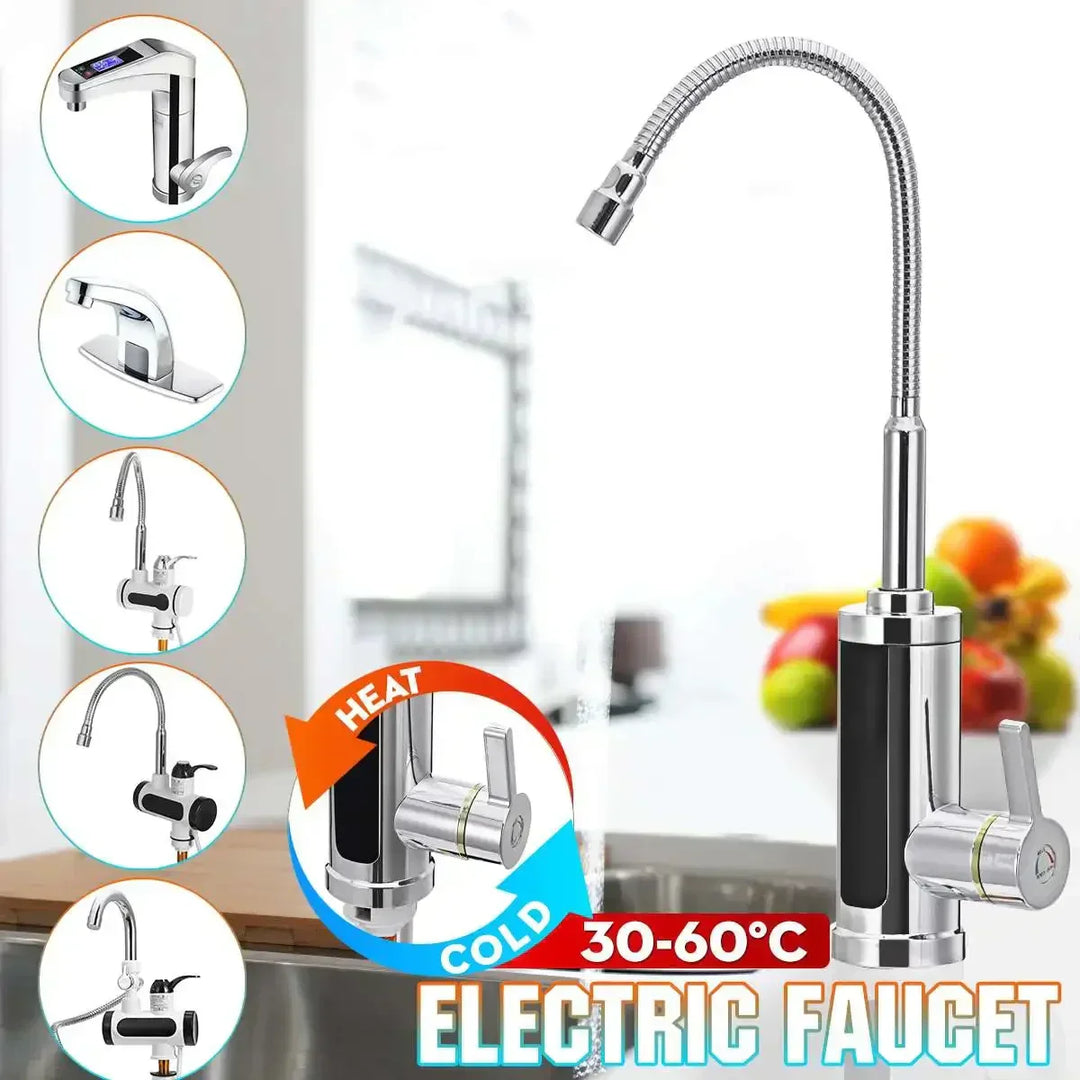 3000W Electric Kitchen Faucet with Instant Hot Water Supply-Orizon Depot