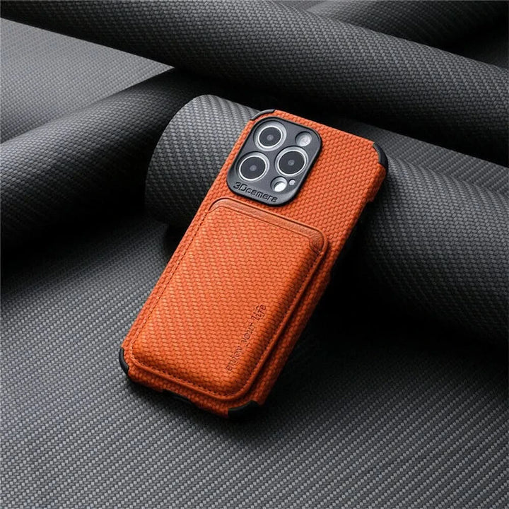 MagSafe Wallet Phone Case with Carbon Fiber Protection-Orizon Depot