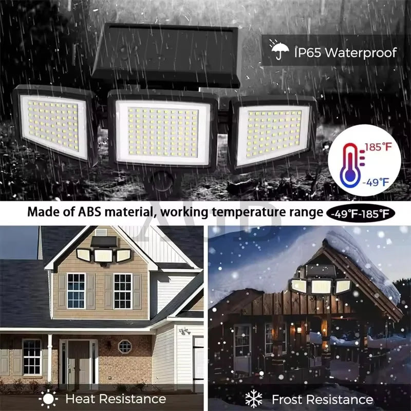 Solar Outdoor Motion Sensor Lights with Remote Control