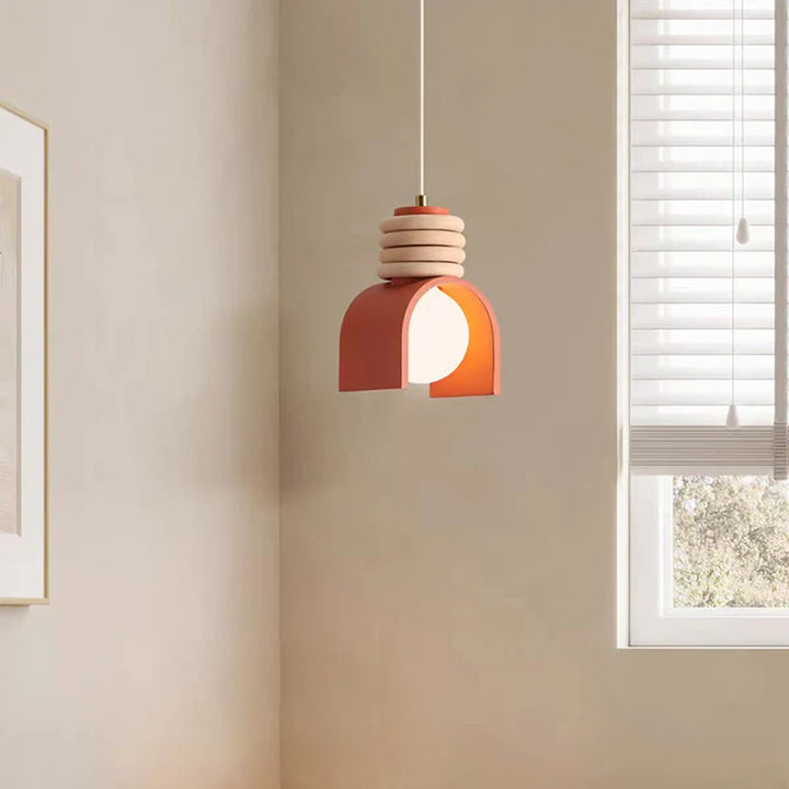 Japanese Minimalist Resin Pendant Light for Modern Interiors