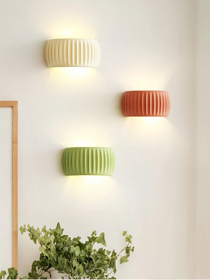 Textured Modern Resin Wall Lamp | Stylish French Sconce