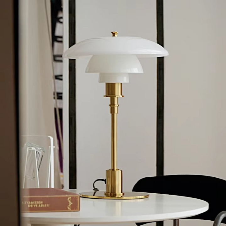 Scandinavian Dimmable Table Lamp – Modern Danish Iron & Glass Design-Orizon Depot