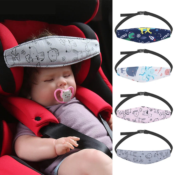 Adjustable Baby Car Seat Head Support for Strollers and Playpens