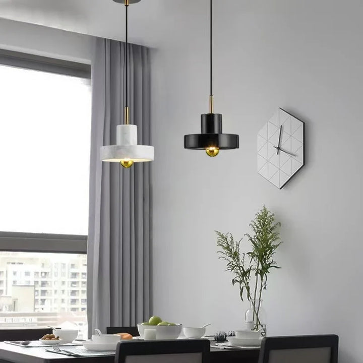 Natural Stone Pendant Lamp | Postmodern Marble Lighting Fixture