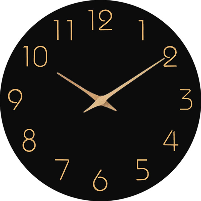 Simple Colored Silent Wall Clock - 12 Inch Decorative Timepiece-Orizon Depot