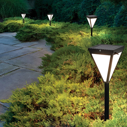 Sleek Solar LED 2.6W Waterproof Outdoor Pathway Post Light-Orizon Depot