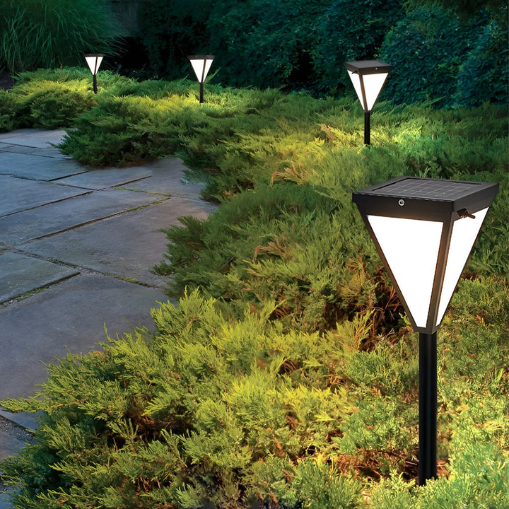 Sleek Solar LED 2.6W Waterproof Outdoor Pathway Post Light-Orizon Depot