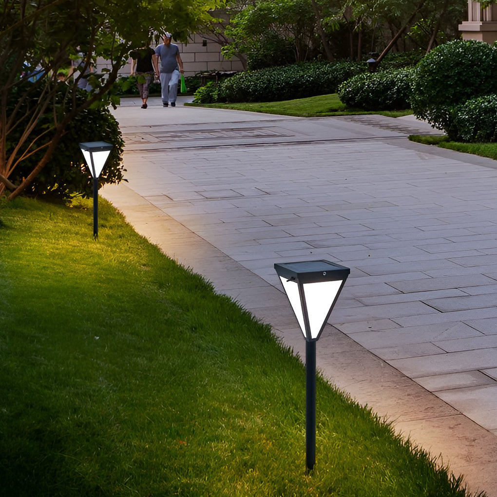 Sleek Solar LED 2.6W Waterproof Outdoor Pathway Post Light-Orizon Depot
