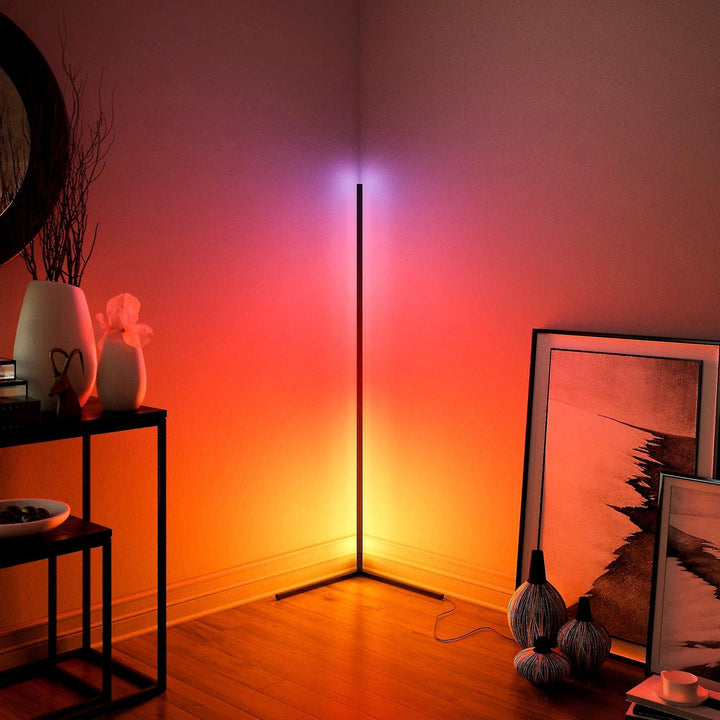 Smart LED Floor Lamp with Adjustable Brightness and Modern Design-Orizon Depot