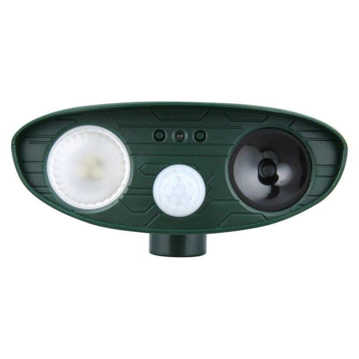Solar-Powered Ultrasonic Rabbit Repeller with Flashing Light