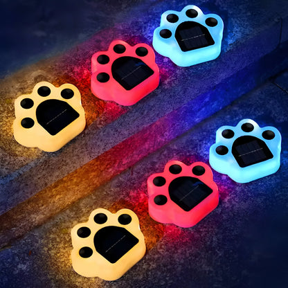 Solar Dog Paw Garden Lights for Outdoor Decor-Orizon Depot