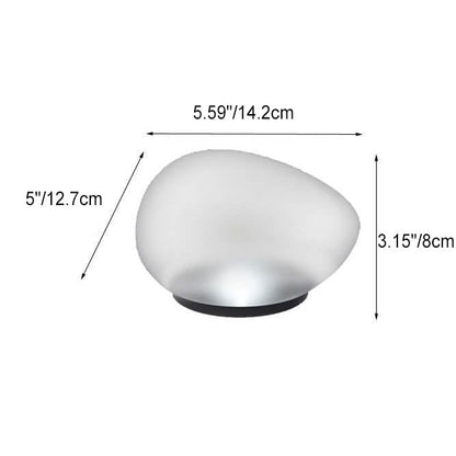 Solar LED Pebble Landscape Lamp Durable ABS with Sandblasted Finish-Orizon Depot