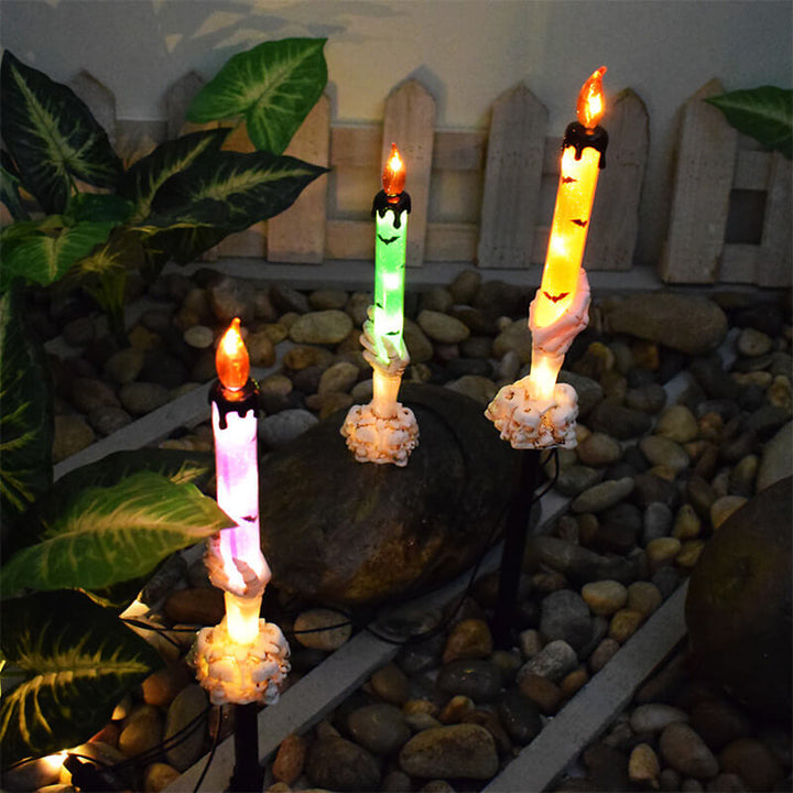 Solar Light Halloween Ghost Hand Candle Outdoor Floor Lamp - Best Gift-Orizon Depot