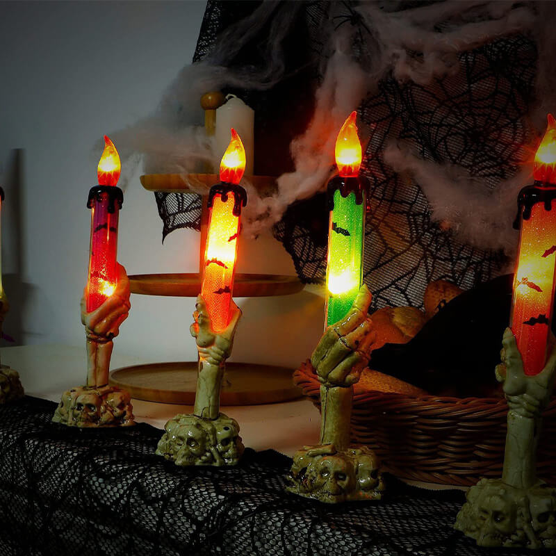 Solar Light Halloween Ghost Hand Candle Outdoor Floor Lamp - Best Gift-Orizon Depot