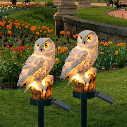 Solar Owl Pathway Stake Light for Garden-Orizon Depot