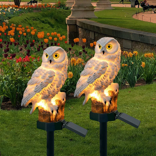 Solar Owl Pathway Stake Light for Garden-Orizon Depot