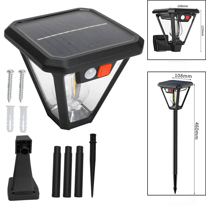 Solar Pathway Light with Motion Sensor LED Waterproof Outdoor Light-Orizon Depot