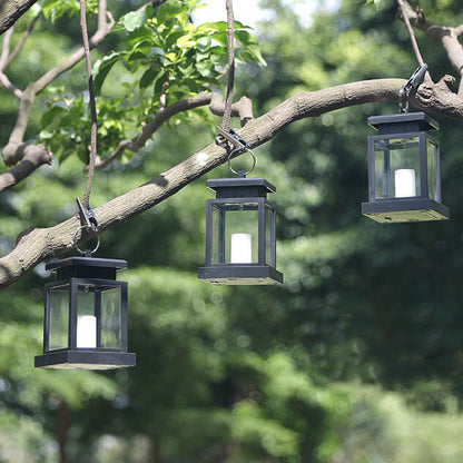 Solar Retro Candle Lantern LED Outdoor Hanging Lamp-Orizon Depot