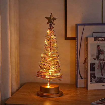 Spiral LED Light Christmas Tree Decoration Night Light Ornaments-Orizon Depot