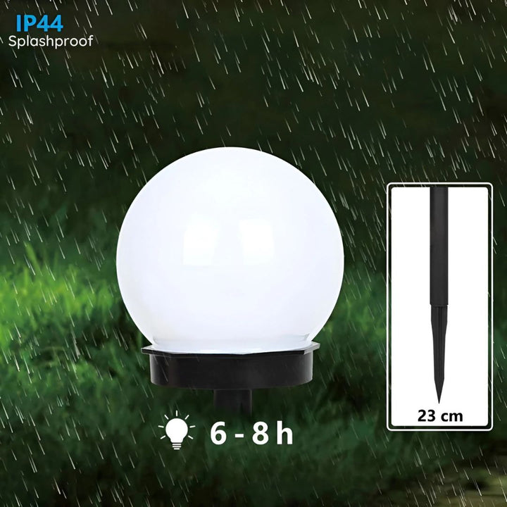Set of 3 Waterproof Solar Pathway Lights for Outdoor Illumination-Orizon Depot