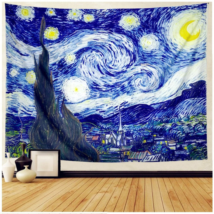Starry Night Inspired Wall Tapestry for Home Decor-Orizon Depot