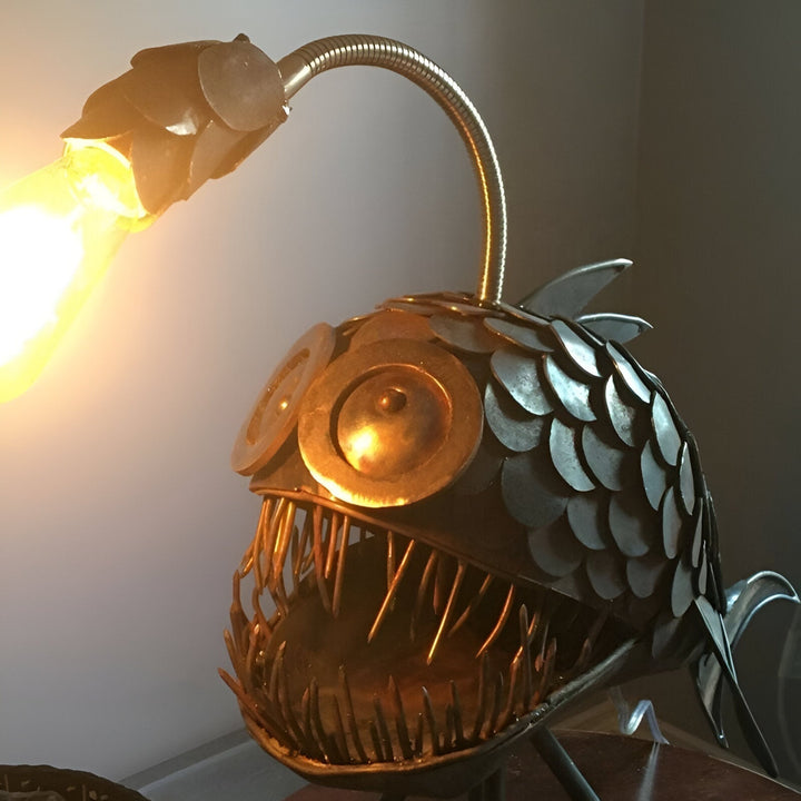 Steampunk Angler Fish Lamp – Unique & Stylish Floor Light for Home-Orizon Depot