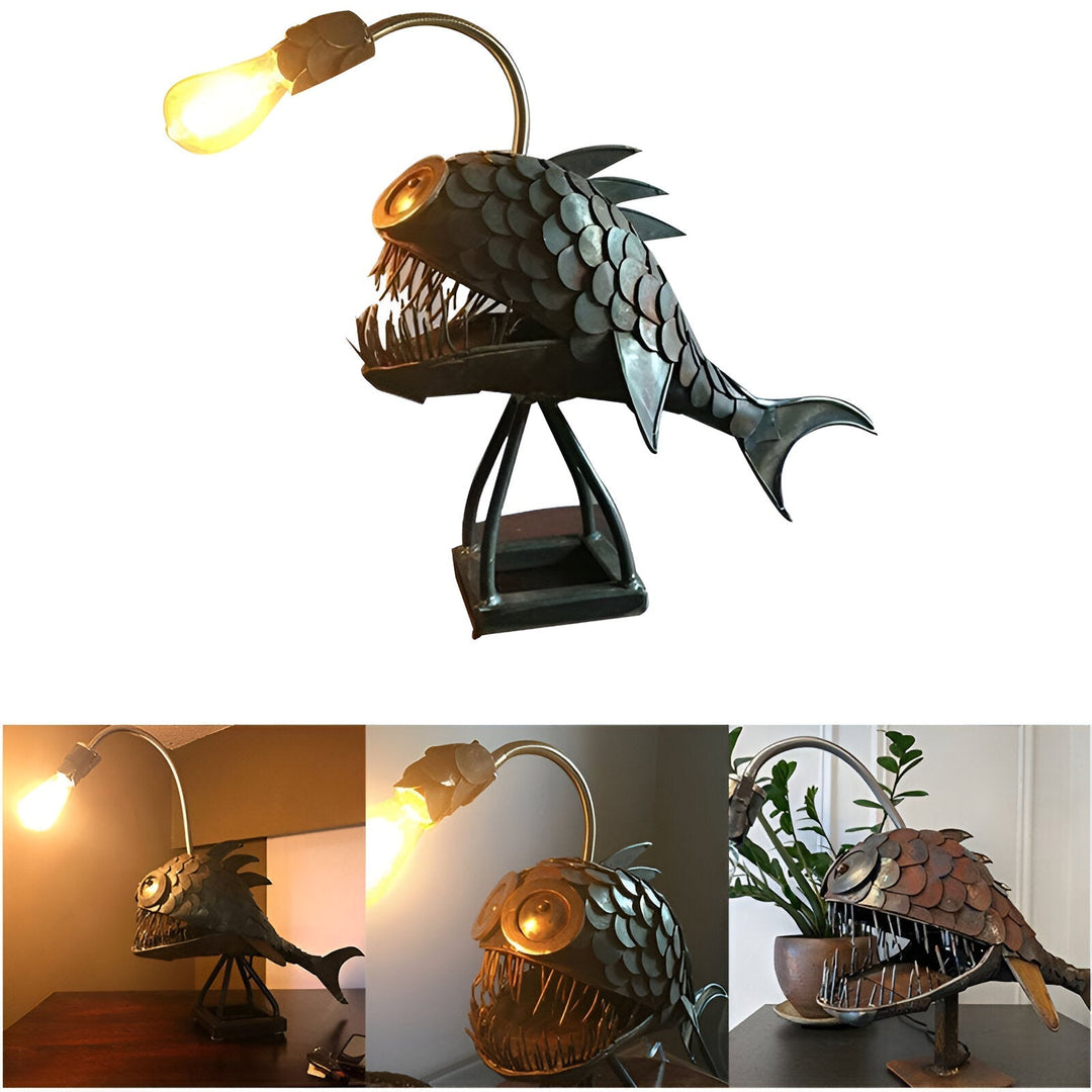 Steampunk Angler Fish Lamp – Unique & Stylish Floor Light for Home-Orizon Depot