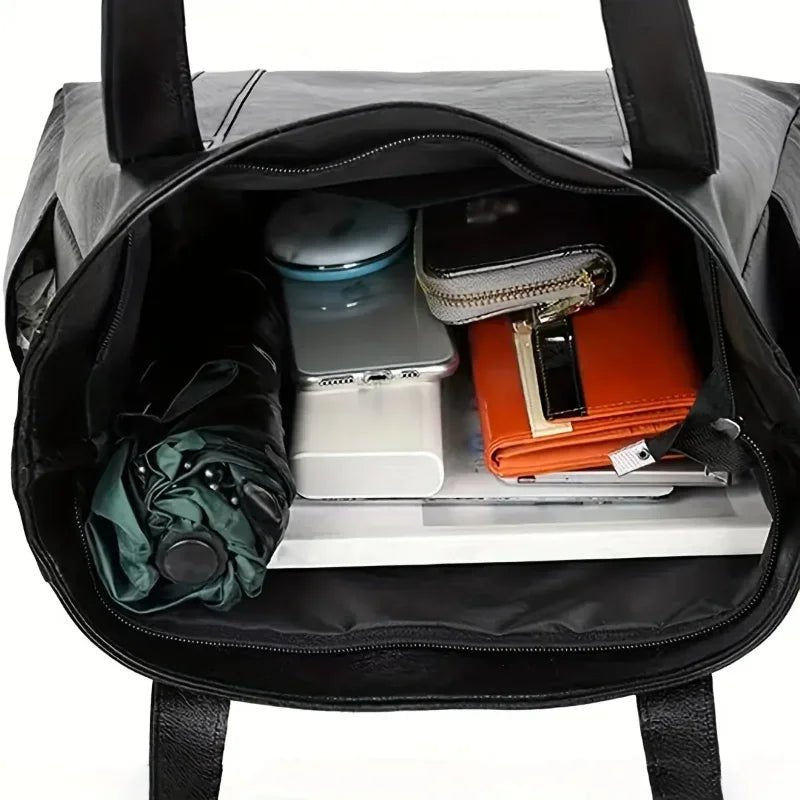 Stylish Leather Shoulder Bag with Vintage Design and Sleek Finish-Orizon Depot
