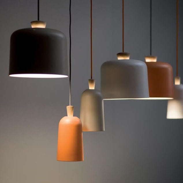 Modern Macaron Cylinder Style Aluminum 1-Light Pendant Lamp-Orizon Depot