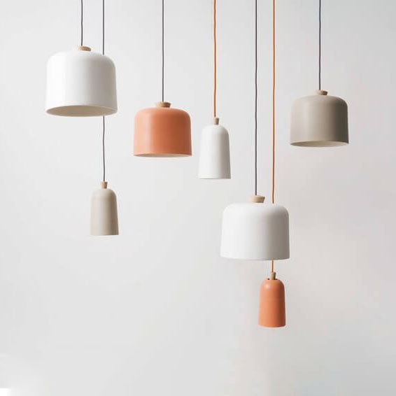 Modern Macaron Cylinder Style Aluminum 1-Light Pendant Lamp-Orizon Depot