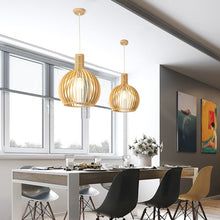 Natural Scandinavian Design Handcrafted Wooden Pendant Light
