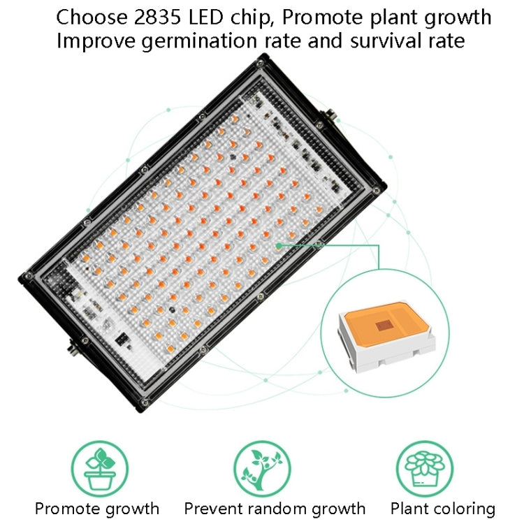 LED Full Spectrum Waterproof Grow Light EU Plug 200W with 144 Beads-Orizon Depot