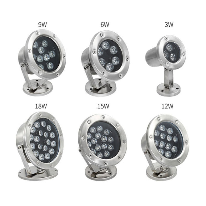 LED Underwater Light for Pool, Fish Pond, Fountain - 18W Waterproof-Orizon Depot