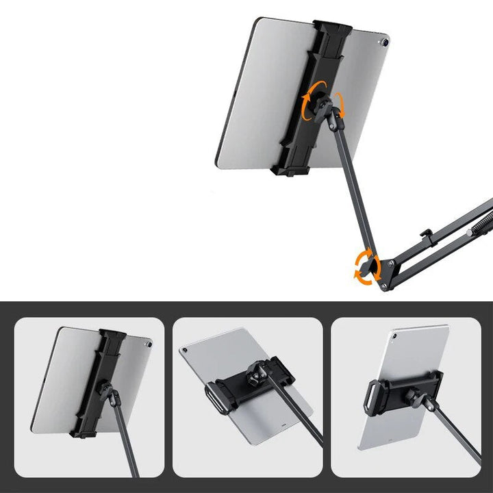 360° Rotatable Tablet Mount – Adjustable Flexi Holder for Easy Viewing-Orizon Depot