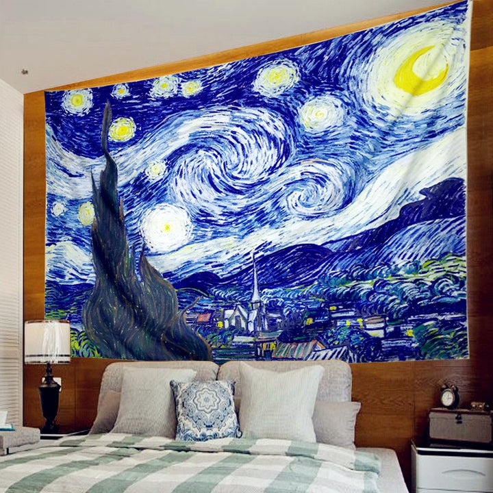 Starry Night Inspired Wall Tapestry for Home Decor-Orizon Depot