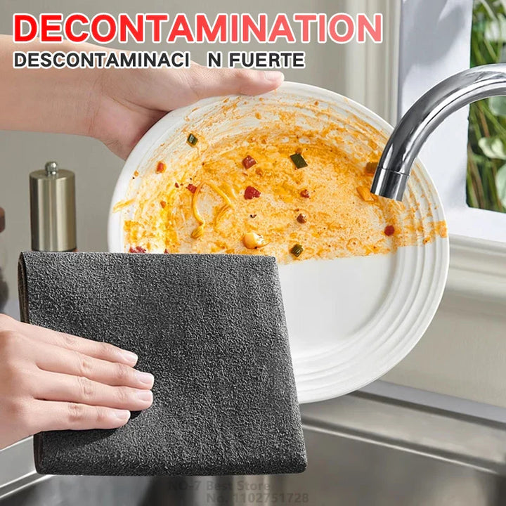 Thickened Microfiber Cleaning Cloth - Streak Free & Reusable-Orizon Depot
