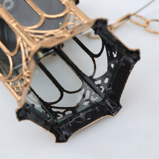 Traditional Vintage Waterproof Hexagonal Column Palace Patio Pendant Lamp-Orizon Depot