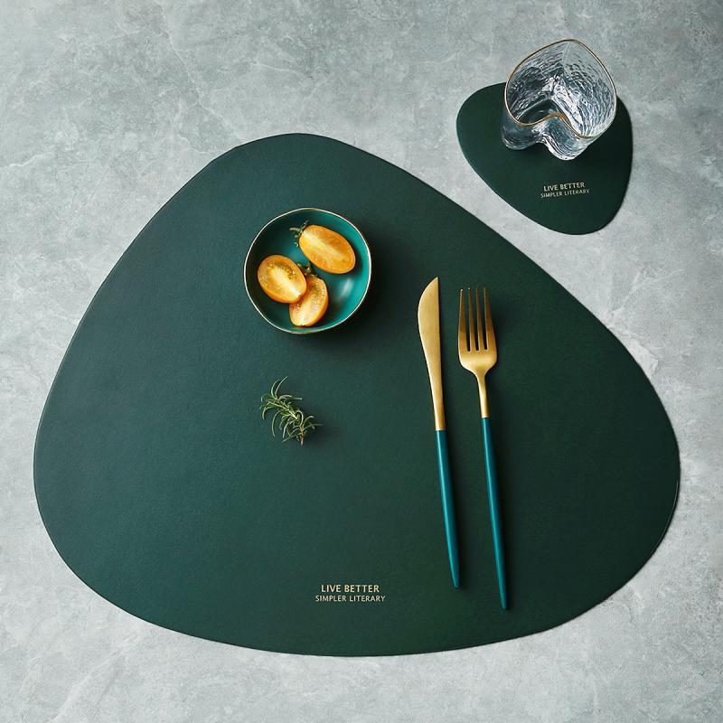 Triangle Placemat Set in 4 Colors - Stylish Table Decor-Orizon Depot