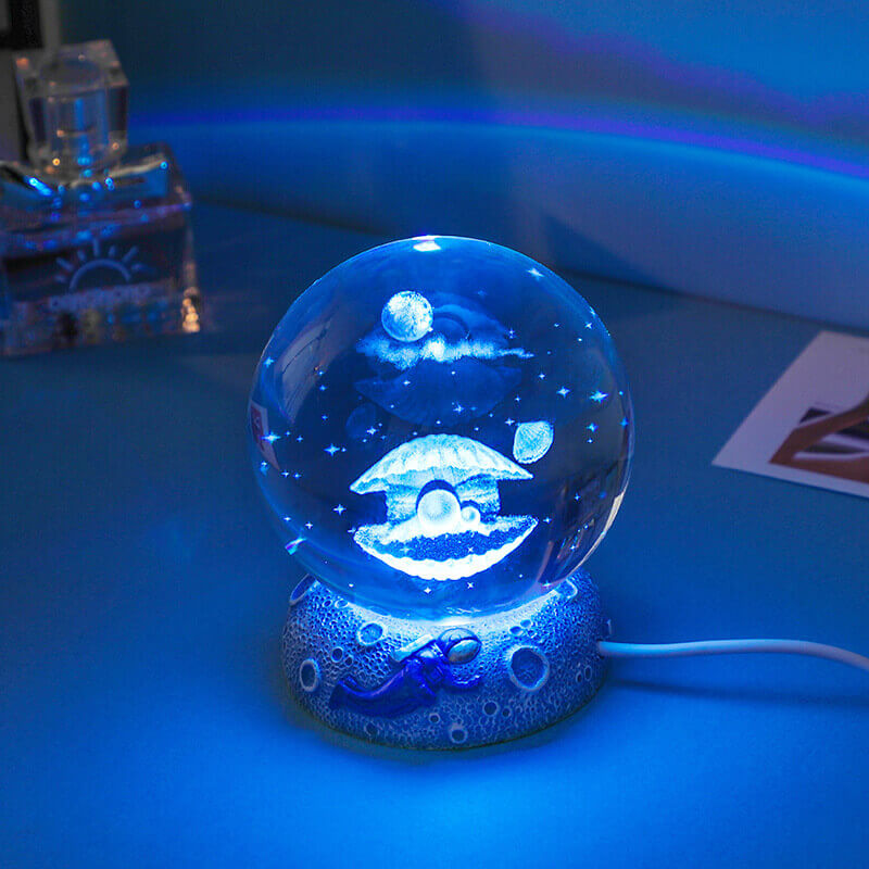 Underwater World Crystal Ball Night Light for Relaxing Ambiance-Orizon Depot