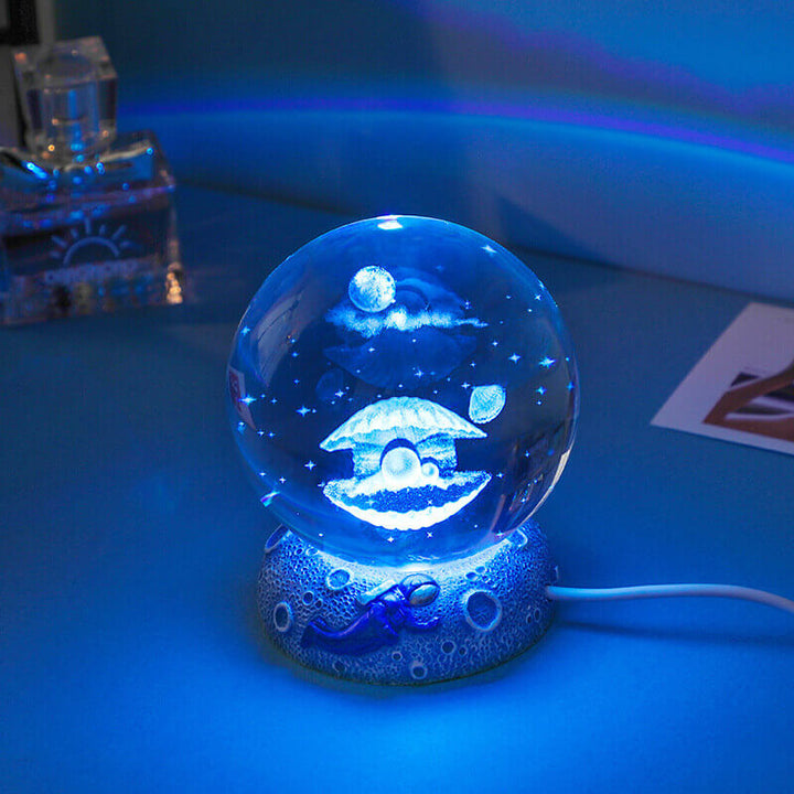 Underwater World Crystal Ball Night Light for Relaxing Ambiance-Orizon Depot