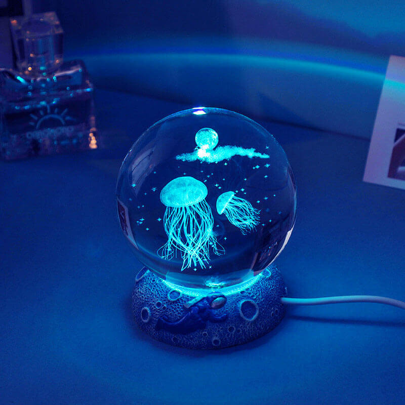 Underwater World Crystal Ball Night Light for Relaxing Ambiance-Orizon Depot