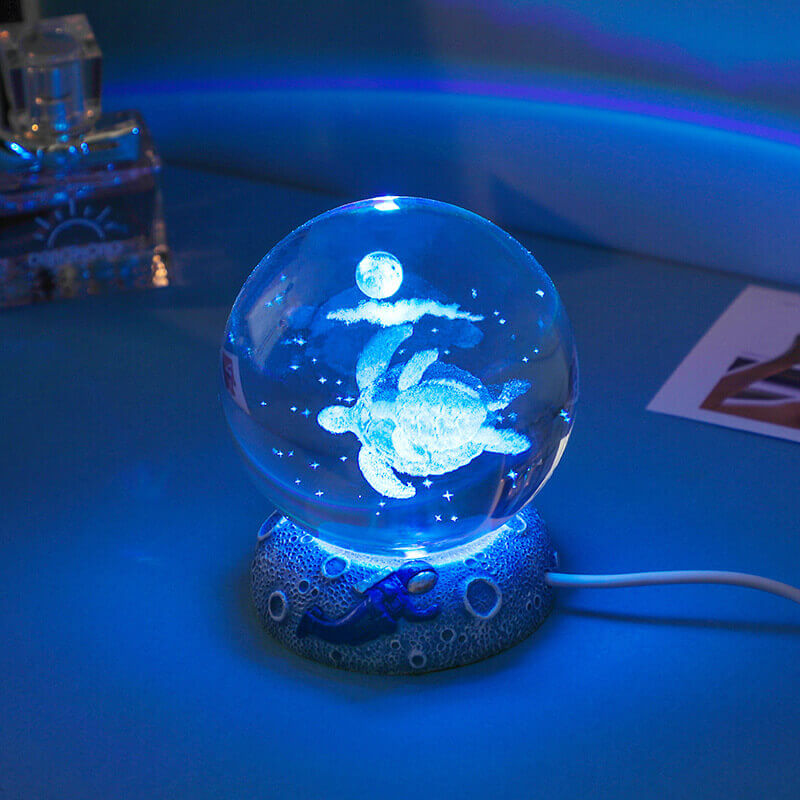Underwater World Crystal Ball Night Light for Relaxing Ambiance-Orizon Depot