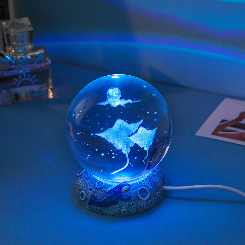 Underwater World Crystal Ball Night Light for Relaxing Ambiance-Orizon Depot